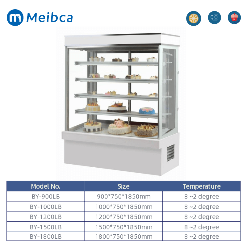 Bakery Pastry Cakes Display Showcase Fridge